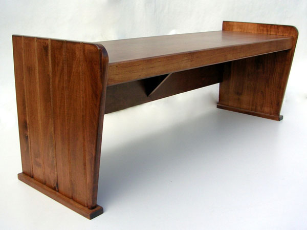 Simple wood wait seating is cost effective