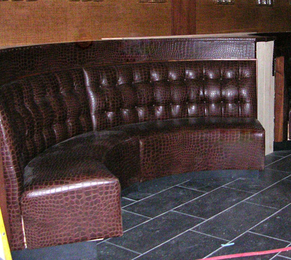 Booth in progress