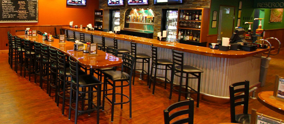 Finished bar area